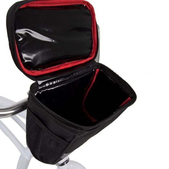 Huffy Handlebar Cooler Bag with Smartphone Pocket, Black - Picture 2 of 5
